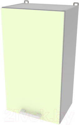Шкаф навесной для кухни Интерлиния Компо ВШ40-720-1дв (салатовый)