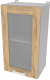 Шкаф навесной для кухни Интерлиния Компо ВШ40ст-720-1дв (дуб золотой) - 