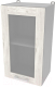 Шкаф навесной для кухни Интерлиния Компо ВШ40ст-720-1дв (дуб белый) - 