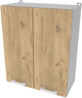 Шкаф навесной для кухни Интерлиния Компо ВШ60-720-2дв (дуб золотой) - 