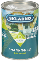 Эмаль Skladno ПФ-115 (800г, черный) - 