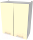 Шкаф навесной для кухни Интерлиния Компо ВШ60-720-2дв (ваниль) - 