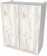Шкаф навесной для кухни Интерлиния Компо ВШ60-720-2дв (дуб белый) - 