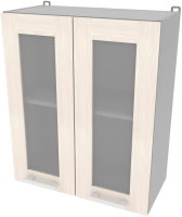 Шкаф навесной для кухни Интерлиния Компо ВШ60ст-720-2дв (вудлайн кремовый) - 