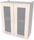 Шкаф навесной для кухни Интерлиния Компо ВШ60ст-720-2дв (вудлайн кремовый) - 