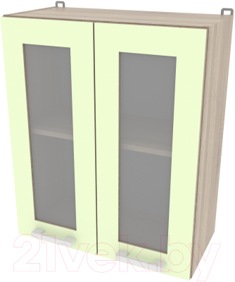 Шкаф навесной для кухни Интерлиния Компо ВШ60ст-720-2дв (салатовый)