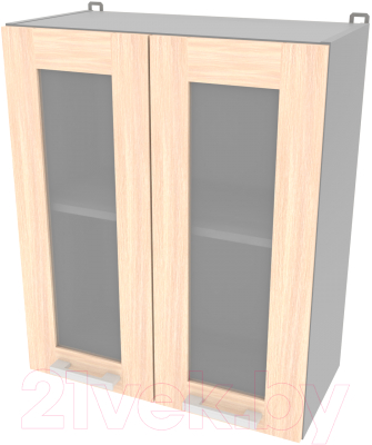 Шкаф навесной для кухни Интерлиния Компо ВШ60ст-720-2дв (дуб молочный)