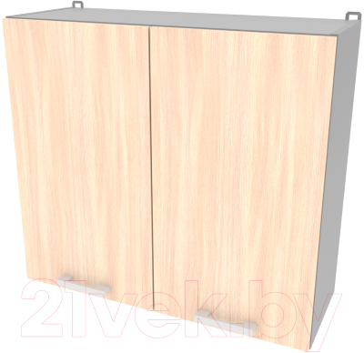 Шкаф навесной для кухни Интерлиния Компо ВШ80-720-2дв (дуб молочный)