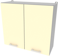 Шкаф навесной для кухни Интерлиния Компо ВШ80-720-2дв (ваниль) - 