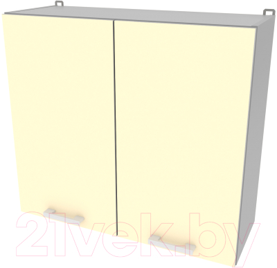 Шкаф навесной для кухни Интерлиния Компо ВШ80-720-2дв (ваниль)