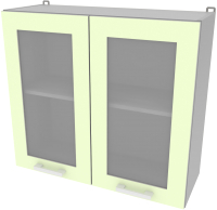 Шкаф навесной для кухни Интерлиния Компо ВШ80ст-720-2дв (салатовый) - 
