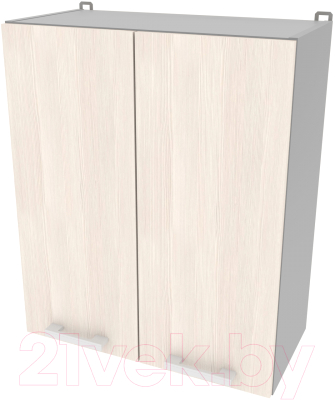 Шкаф навесной для кухни Интерлиния Компо ВШС60-720-2дв (вудлайн кремовый)