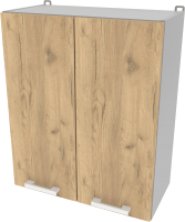 Шкаф навесной для кухни Интерлиния Компо ВШС60-720-2дв (дуб золотой) - 