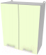 Шкаф навесной для кухни Интерлиния Компо ВШС60-720-2дв (салатовый) - 