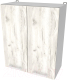 Шкаф навесной для кухни Интерлиния Компо ВШС60-720-2дв (дуб белый) - 