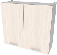 Шкаф навесной для кухни Интерлиния Компо ВШС80-720-2дв (вудлайн кремовый) - 