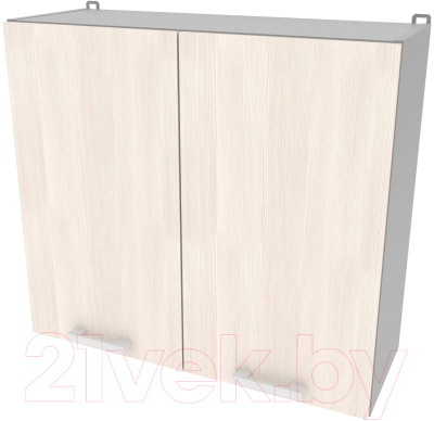 Шкаф навесной для кухни Интерлиния Компо ВШС80-720-2дв (вудлайн кремовый)