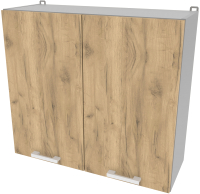 Шкаф навесной для кухни Интерлиния Компо ВШС80-720-2дв (дуб золотой) - 