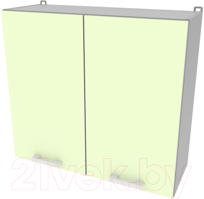 Шкаф навесной для кухни Интерлиния Компо ВШС80-720-2дв (салатовый)