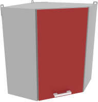 Шкаф навесной для кухни Интерлиния Компо ВШУ-720 (красный) - 