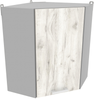 Шкаф навесной для кухни Интерлиния Компо ВШУ-720 (дуб белый) - 