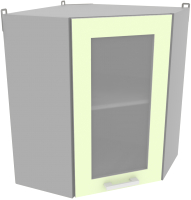 Шкаф навесной для кухни Интерлиния Компо ВШУст-720 (салатовый) - 