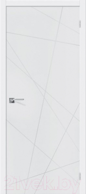 Дверь межкомнатная el'Porta Скинни-5 80x200 (Whitey)