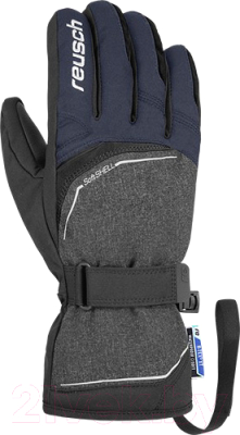 Перчатки лыжные Reusch Primus R-Tex XT / 4801224 7681 (р-р 10, Black/Black Melange/Dress Blue)