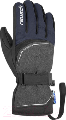 Перчатки лыжные Reusch Primus R-Tex XT / 4801224 7681 (р-р 10.5, Black/Black Melange/Dress Blue)