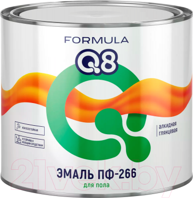 Эмаль Formula Q8 ПФ-266 (1.9кг, желто-коричневый)