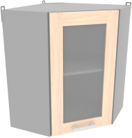 Шкаф навесной для кухни Интерлиния Компо ВШУст-720 (дуб молочный) - 