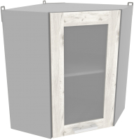 Шкаф навесной для кухни Интерлиния Компо ВШУст-720 (дуб белый) - 