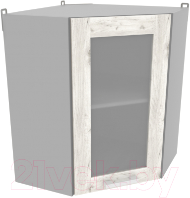 Шкаф навесной для кухни Интерлиния Компо ВШУст-720 (дуб белый)