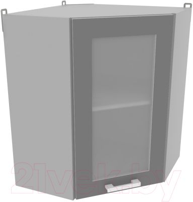 Шкаф навесной для кухни Интерлиния Компо ВШУст-720 (серебристый)