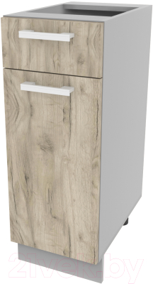 Шкаф-стол кухонный Интерлиния Компо НШ30рш1 (дуб серый)