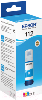 

Контейнер с чернилами Epson, Голубой, 112 Голубой