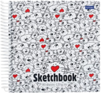 Скетчбук Hatber SketchBook. Прикольные коты / 80Тт5Aгр-17223 - 