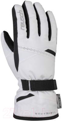 Перчатки лыжные Reusch Hannah R-Tex XT / 6031213 1101 (р-р 6.5, White/Black)