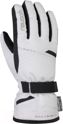 Перчатки лыжные Reusch Hannah R-Tex XT / 6031213 1101 (р-р 7, White/Black)