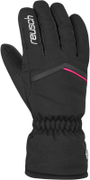 Перчатки лыжные Reusch Marisa / 6031150 7748 (р-р 7.5, Black/White/Pink Glo) - 