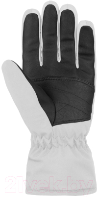 Перчатки лыжные Reusch Marisa / 6031150 1103 (р-р 6, White/Silver)