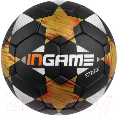 Футбольный мяч Ingame Stark 2020 (размер 5, черный/желтый)