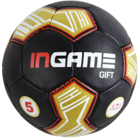 Футбольный мяч Ingame Gift №5 2020 (черный/красный/золотой) - 