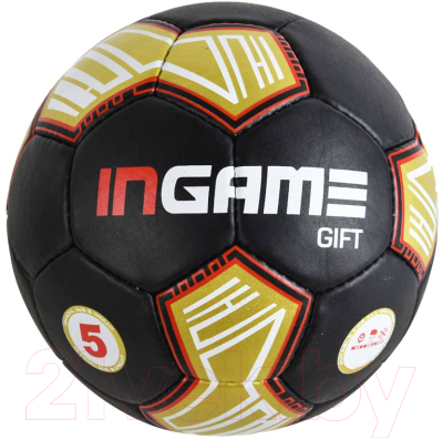 Футбольный мяч Ingame Gift №5 2020 (черный/красный/золотой)