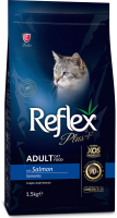 Сухой корм для кошек Reflex Plus с лососем (15кг) - 