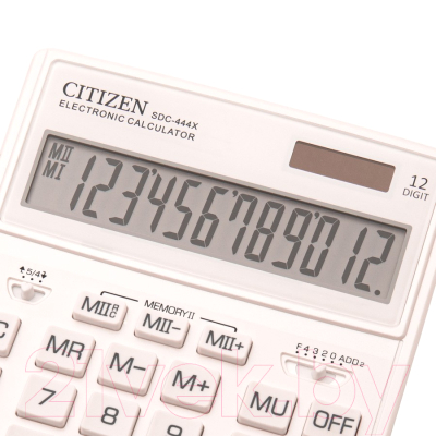 Калькулятор Citizen SDC-444X (белый)