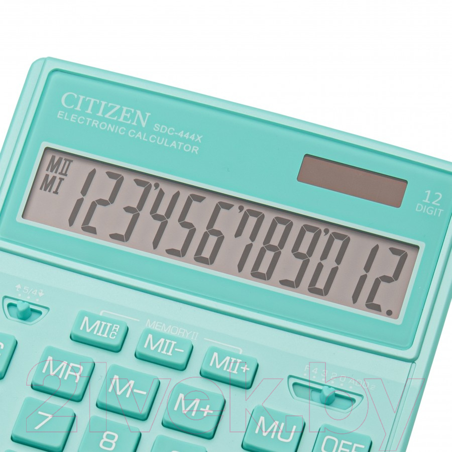 Калькулятор Citizen SDC-444X (бирюзовый)