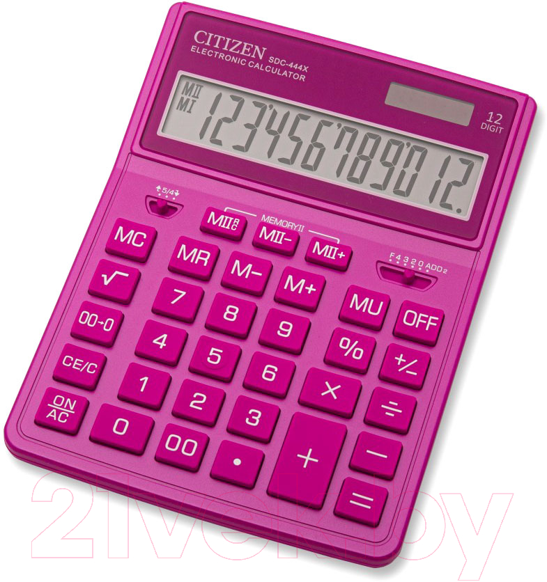 Калькулятор Citizen SDC-444X (розовый)