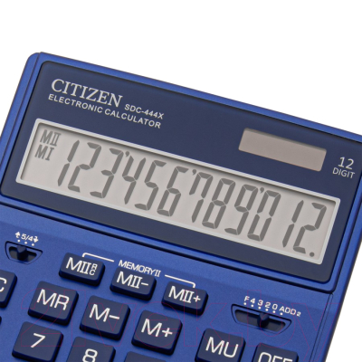 Калькулятор Citizen SDC-444X (темно-синий)