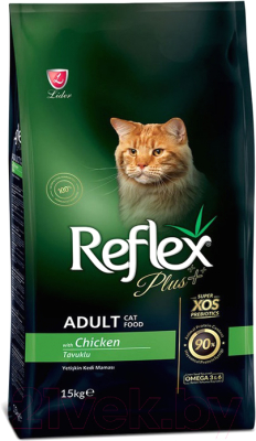 

Корм для кошек Reflex Plus, с курицей